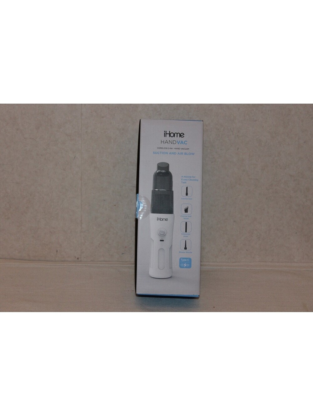 NEW iHome HandVac CV15 Cordless 2-in-1 Vacuum Blower Accessory Kit